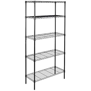 Amazonベーシック 5段スチールラック メタルラック 幅91×奥行36×高さ183cm 耐荷重794kg 5,027円送料無料！