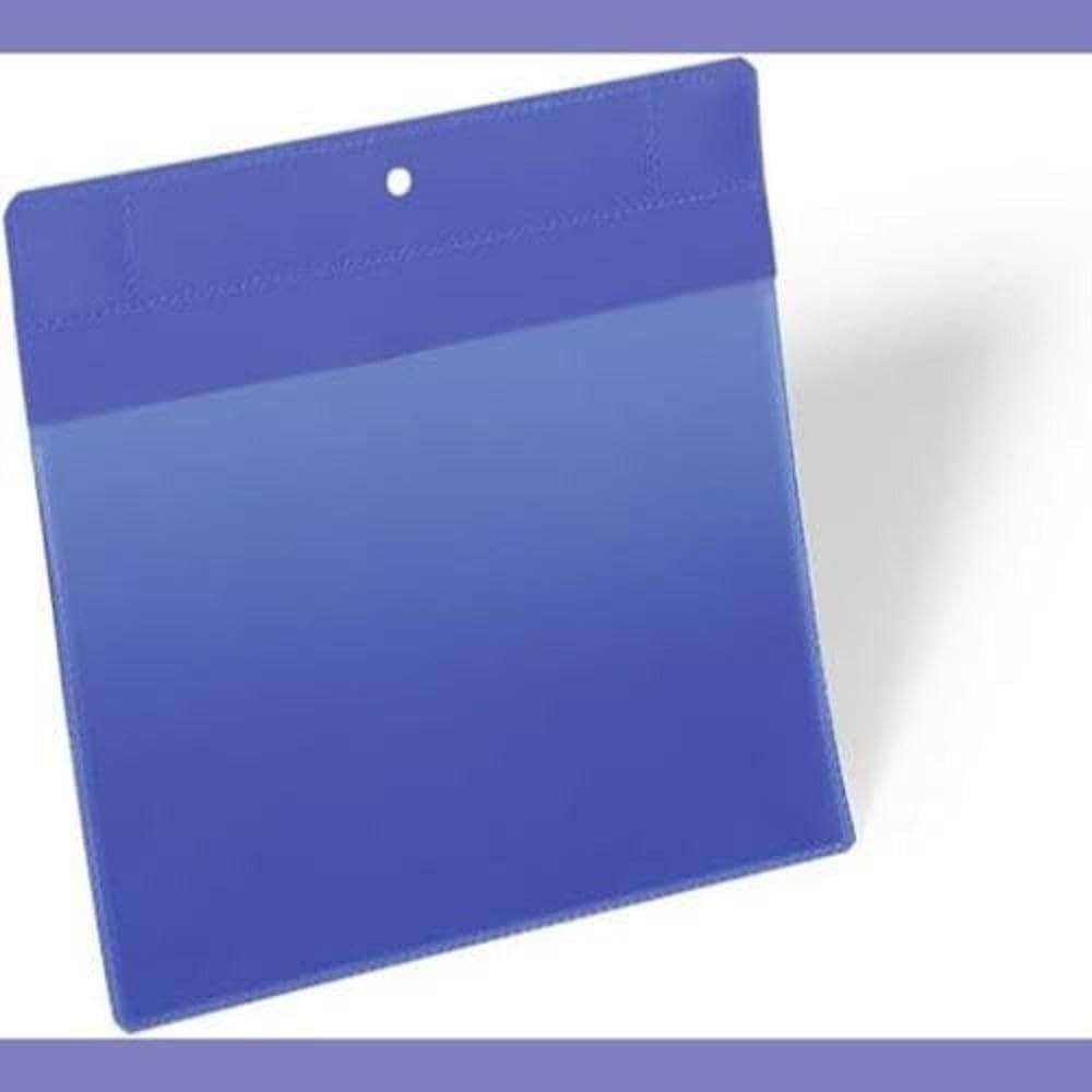 Durable Kennzeichnungstasche plus (A5 quer) Packung à 10 Stück, blau, 174607