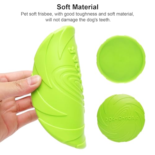 3 Stück Frisbee Hund Gummi 15cm Dog Disc Hundefrisbee Hunde Frisbee Scheibe für Werfen & Fangen, Target Bodentarget Hund Hundespielzeug Frisbees zum Apportieren für Hundetraining und Spielspaß