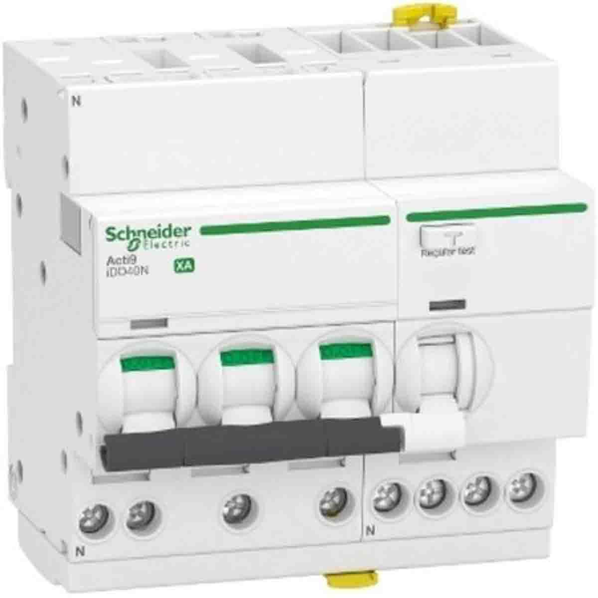 Schneider Electric - ACTI9 iDD40N XA - disjoncteur différentiel auto - 3P+N C 16A 6000A/10kA 30mA AC - A9DP3716