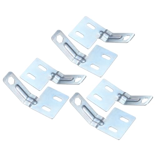 Kit de reparación de hardware para puertas plegables M METERXITY, 6 unidades, alineador superficial de acero inoxidable para puertas de clóset miniatura 1