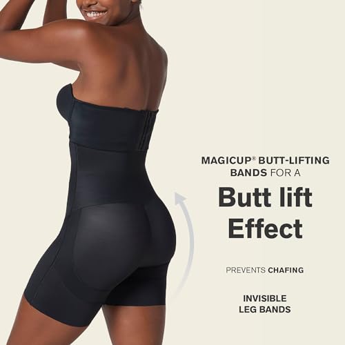 Leonisa Tummy Control Shapewear Strapless Sculpting Step-in Body Shaper with Short Bottom3