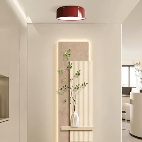 Plafonnier LED variable rouge 48 cm à intensité réglable et 3 températures de couleur
