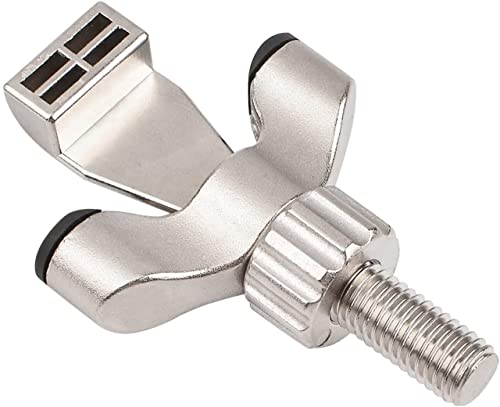 INCREWAY Portable Door Lock Silver Zinc Alloy Gate Stopper Solid Security Devices for Home Hotel School Dormitory Apartment Additional Safety and Privacy(Pack of 1)