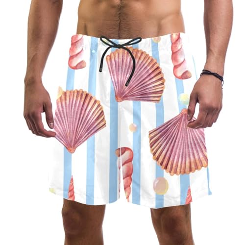 Short de bain homme anti frottement maillot de bain coquillage séchage rapide plage