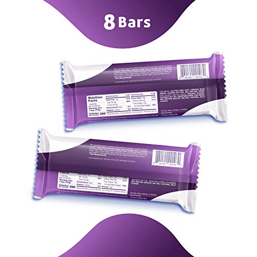 Berg Oat N' Energy Bar | Plant Based Protein Bar | Non-Gmo, Gluten Free, Nut Free And Vegan | Low Sugar, Healthy Snack Bar | High Fiber | On The Go | 2.5Oz, Pack Of 8 (Almond Butter & Jelly) #TOP2