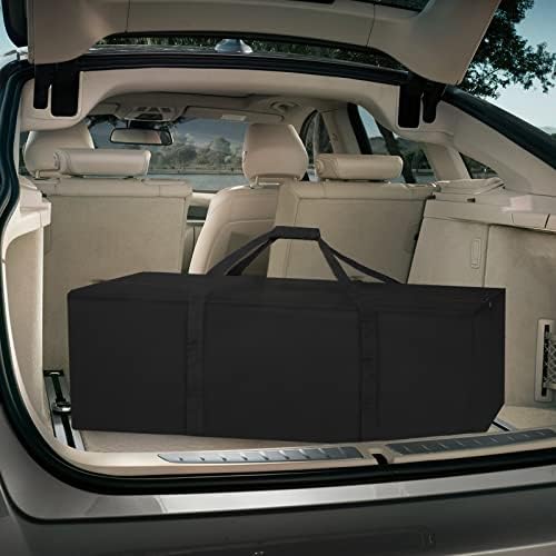 TheElves Duffle Bag,Extra Large Sports Duffle Bag for Men Travel Equipment Tent Bags - 47" Black 2 TheElves Duffle Bag,Extra Large Sports Duffle Bag for Men Travel Equipment Tent Bags - 47" Black