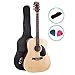 41 Inch Acoustic Guitar Wooden with Carry Bag ALPHA - Natural