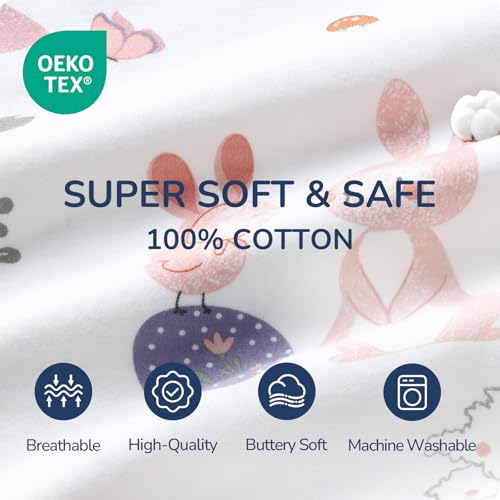 Image of Baby Sleep Sack 6-12 Months, 1.0 TOG Toddler Sleep Sack Thermostatic, Super Soft Cotton Baby Wearable Blanket for Boys Girls, Baby Sleeping Bag with 2-Way Zipper for All Season