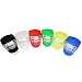 InnoLife- 6Pcs Mixed Color Set Silicone Waterproof Super Frog LED Bicycle bike Head Front Rear Light (6 mixed colors)
