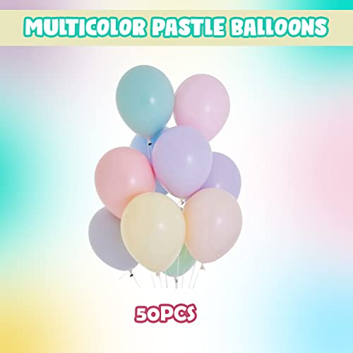 Image of Party Propz Pastel Balloons for Birthday Decoration - 50Pcs Balloons for Decoration(Metal)
