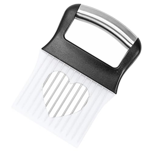 Cortador de cebolla multiusos acero inoxidable con mango seguro miniatura 1