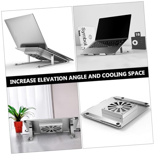 Base para portátil de aleación de aluminio con ventilador USB miniatura 6