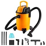 DEKOPRO Shop Vacuum Wet and Dry:4-Gallon 3 Peak HP Portable Shop...