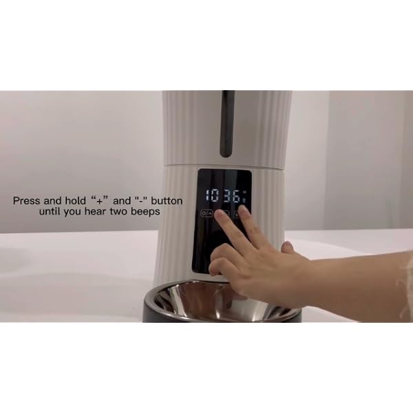 Petory Timed Automatic Cat Feeders 4L Programable Dry Food Dispenser