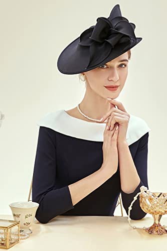Babeyond Derby Hats For Women - Fascinators Tea Party Hats Headband Wide Brim Fascinator Wedding Cocktail Feathers #TOP3