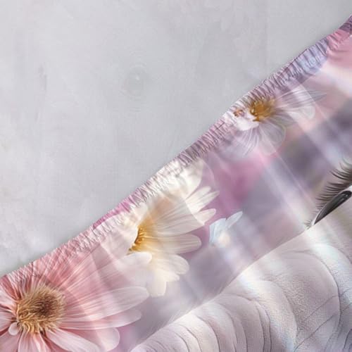 Drap housse éléphanteau en microfibre douce et infroissable