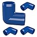 FORMUFIT F00190E-BL-4 90 degree Elbow PVC Fitting, Furniture Grade, 1" Size, Blue (Pack of 4)