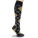 Argyle Graduated Compression Socks for Flight Travel Sports Nurse Pregnancy Arthritis Varicose Veins, Edema Shin Splints Running Nursing, Leg Pain Relief-Recovery, Boost Circulation, Reduce Swelling
