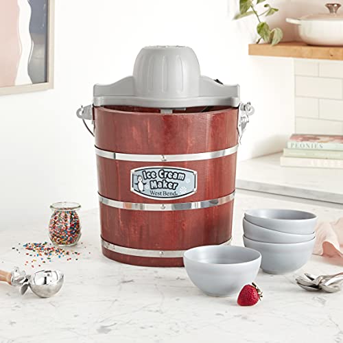 West Bend IC12701 Ice Cream Maker (Discontinued by), 4-Quart, Brown