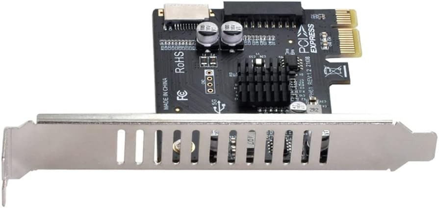 NFHK 5Gbps Type-E USB 3.1 Front Panel Socket & USB 3.0 to PCI-E 1X Express Card VL805 Adapter for Motherboard