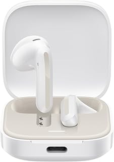 XIAOMI Redmi Buds 6 Active – Écouteurs Bluetooth Semi-Auriculaires, Driver 14.2mm, Double Micro Anti-Bruit, 6h+30h d'autonomie, 5 EQ intégrés, Bluetooth 5.4, Google Fast Pair, IPX4, Blanc