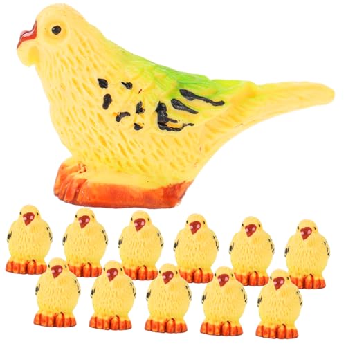 TOYANDONA 12pièces Parrot Figurines pour Décoration De Ornements pour Plantes Et Décor De Bureau
