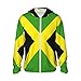 Jamaican Flag Jamaica Unisex Full Zip-Up Sun Protection Hoodie Long Sleeve Jacket Pocket Outdoor Travel Beach -XX-Large