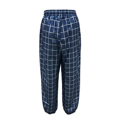Men's Casual Drawstring Checkered Pants Stretch Slim Fit Skinny Pants Plaid Dress Pants for Men Business Suit Pants4