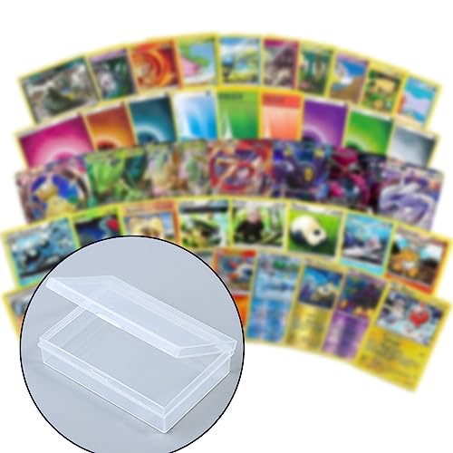 32Pcs Playing Card Case Plastic Card Case Playing Card Deck Boxes Snaps Closed Trading Card Case Card Storage Organizer Clear Card Case Empty Plastic Storage Box For Gaming Cards, 3.8X2.7X0.8 Inch #TOP3