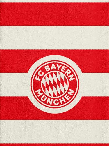 FC Bayern München I Handtuch I Duschtuch I Badetuch I Rot-Weiß I 100 x 50 cm