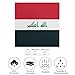 Women's Fashion Neck Scarf Iraq Iraqi Flag Neckerchief Headscarf for Her Wife Satin Hair Wrap Silk Feeling Hairband Headband Belt for Handbag Purse Accessories Gift