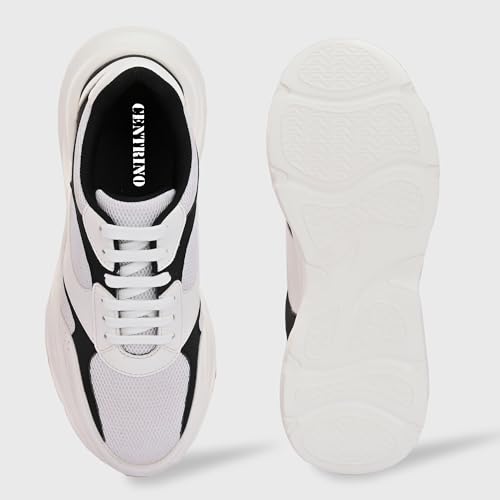 Image of Centrino Women Chunky Sneaker | Cushioned Insole for Comfort | Stylish Lace-Up Design | Perfect for Casual Shoe for Girls (A6855)