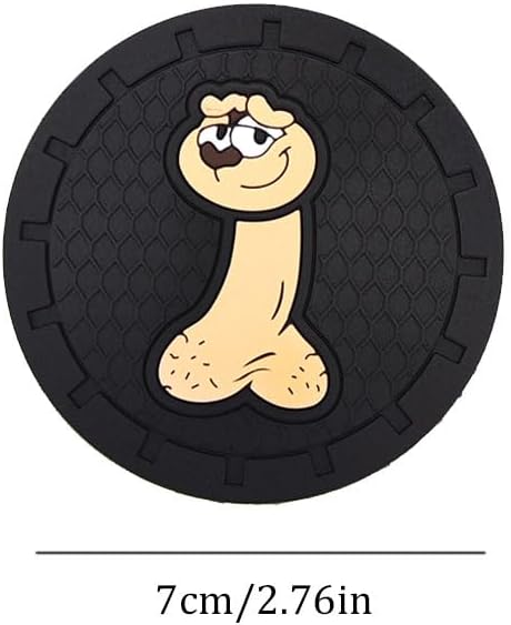 Miniatura 5 de 2 posavasos universales para automóvil, divertido portavasos antideslizante para perro, portavasos integrado en adornos de silicona, decoración de