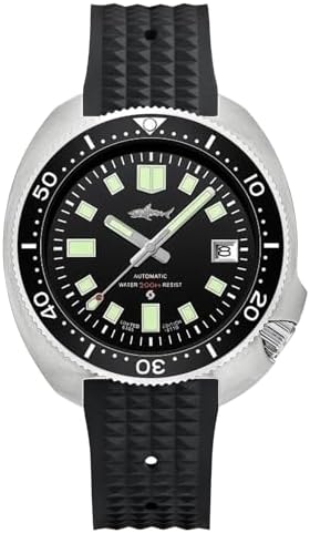 TACTICAL FROG Heimdallr 44mm Stainless Steel Mens Automatic Watch, Sapphire Crystal NH35A Movement Dive Watch Luminous C3, 200 Meter Water Resistant