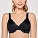 DELIMIRA Women's Smooth Full Figure Large Busts Underwire Seamless Minimizer Bras Black 38D