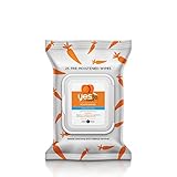 Yes To Carrots Fragrance-Free Gentle Cleansing Wipes, 25 Count
