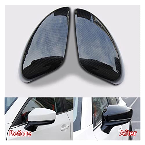 Couverture de rétroviseur Mazda CX5 pour masquer rayures ABS carbone noir - 2