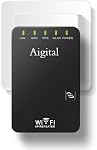 WiFi Booster, 2024 New WiFi Range Extender Internet Signal Booster for Home Wireless Repeater|Covers Up to 2800 Sq.ft and 40 Devices 300Mbps 2.4GHz|WPS Button| Ethernet Ports-Black