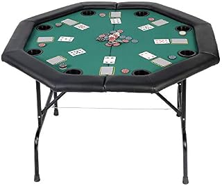KARMAS PRODUCT Poker Table Folding Texas Holdem Casino Leisure Game Octagonal Table