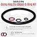 (5 Sets, 36 Piece) Color Coded Gasket Set for Cornelius Home Brew Keg [w/o-Ring Pick] - Universal Kit with Orings for Ball Lock and Pin Lock Style Kegs by Captain O-Ring