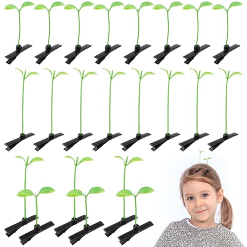 ean Sprout Hair Clips Little Plant Hairpins Funny Grass Barrette Headwear Hair Accessories for Women Kids Girls Lady Home School