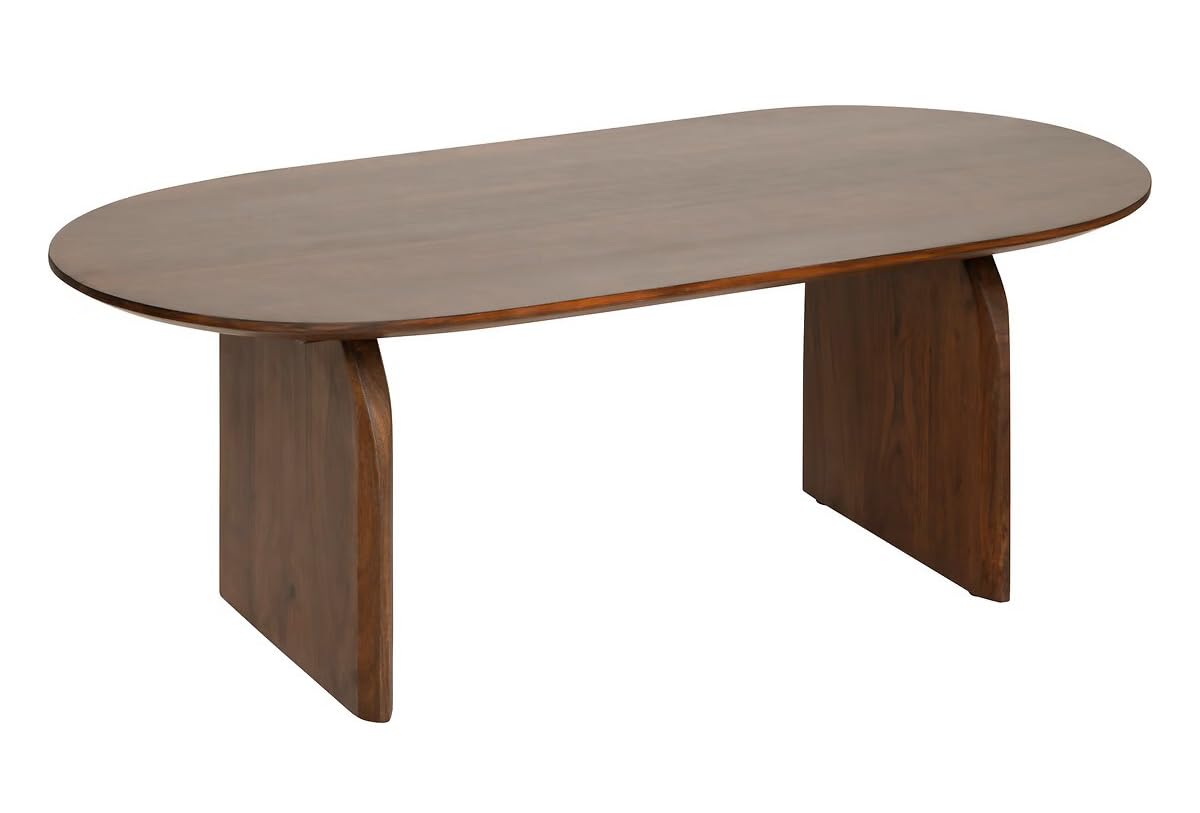 PEGANE Table Basse, Table de Salon en Bois Coloris Marron - Longueur 120 x Profondeur 60 x Hauteur 45 cm