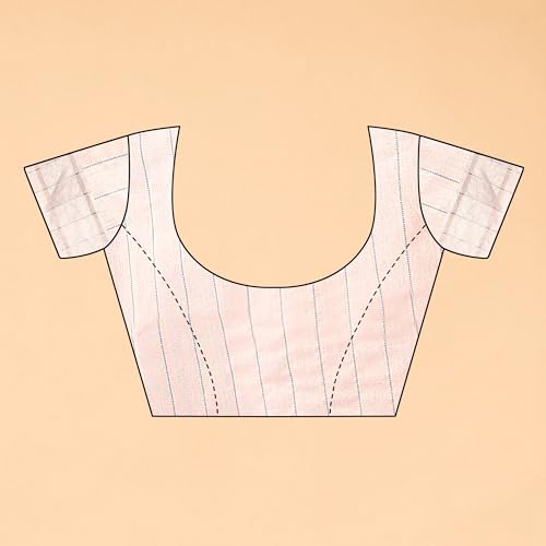 Image of Sidhidata Women's Kota Doria Cotton Manipuri Saree With Unstitched Blouse Piece (Rasbharii Free Size)