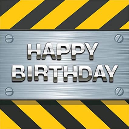 Theme Party Birthday Tableware Construction Birthday Zone Happy Birthday Luncheon Napkin 16pk