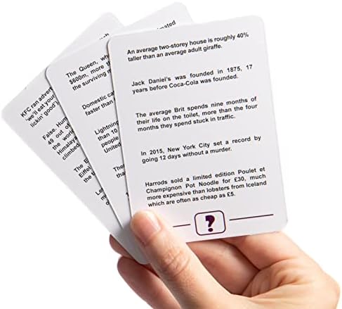 Without a Doubt? A quiz game of ridiculous questions, guesswork and family fun | 2+ player Card Game for Adults & Kids | Party Game for Travel, Board Games Night, Birthday Present or Christmas