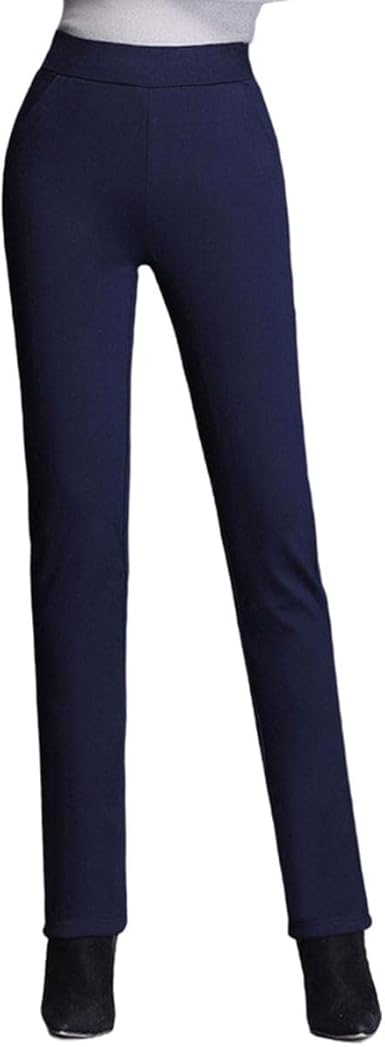 CURT SHARIAH Femme Casual Casual doublé Pantalon Pantalon High Taille  Jusqu'ici Pantalon Trousers : Amazon.fr: Vêtements