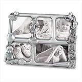 Pewter Baby Gift Childrens Collage Photo Picture Frame