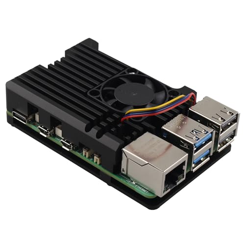 Disipador de calor para Raspberry Pi 5 con ventilador PWM ZDE carcasa aluminio