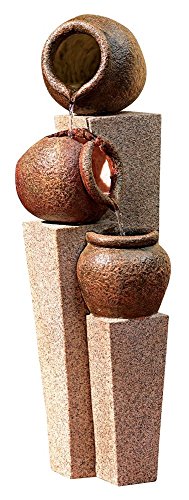 Three Jug and Pillar 35 1/2" High Large Rustic Indoor